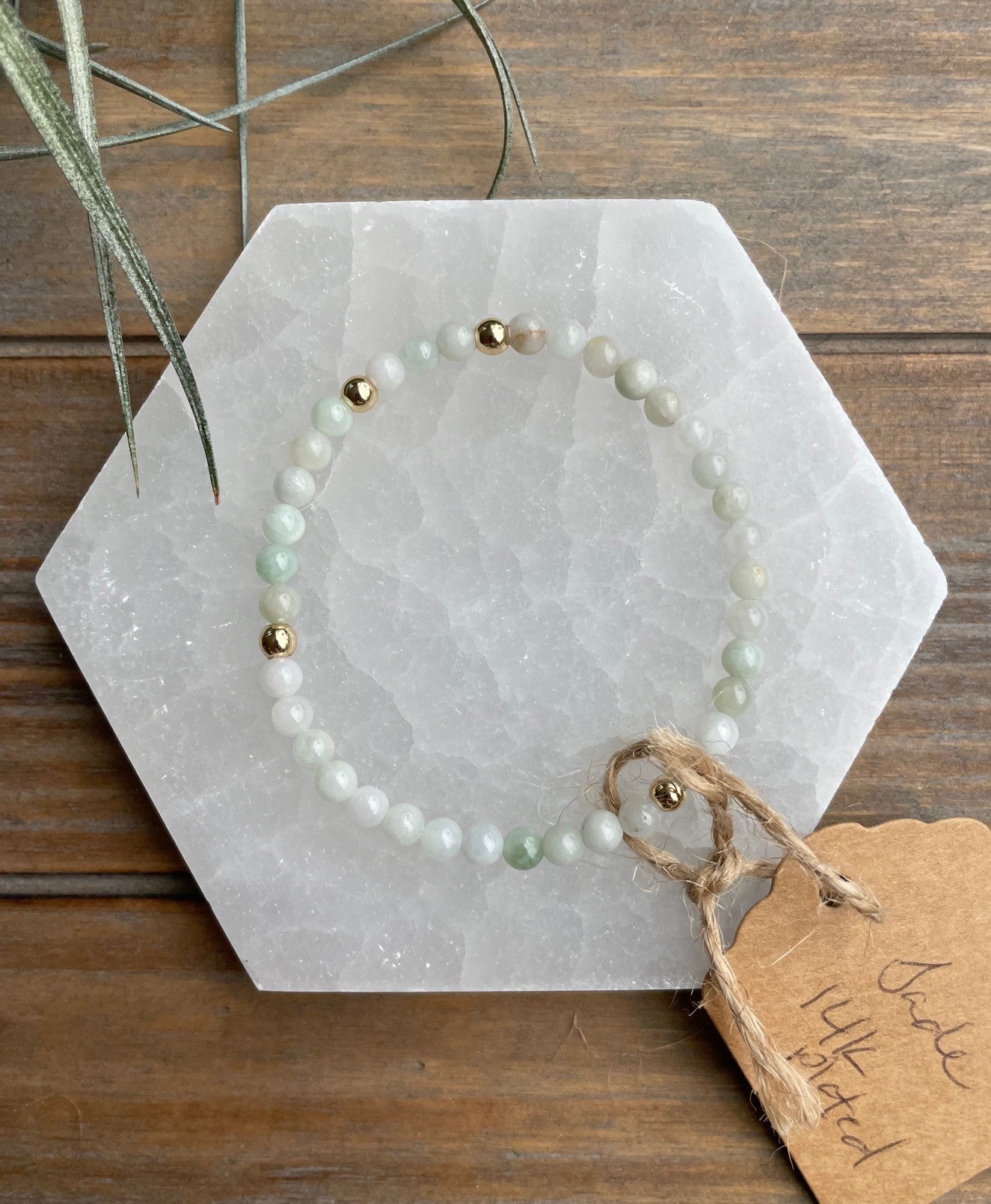 Burmese Jade Dainty 4mm Bead Bracelet