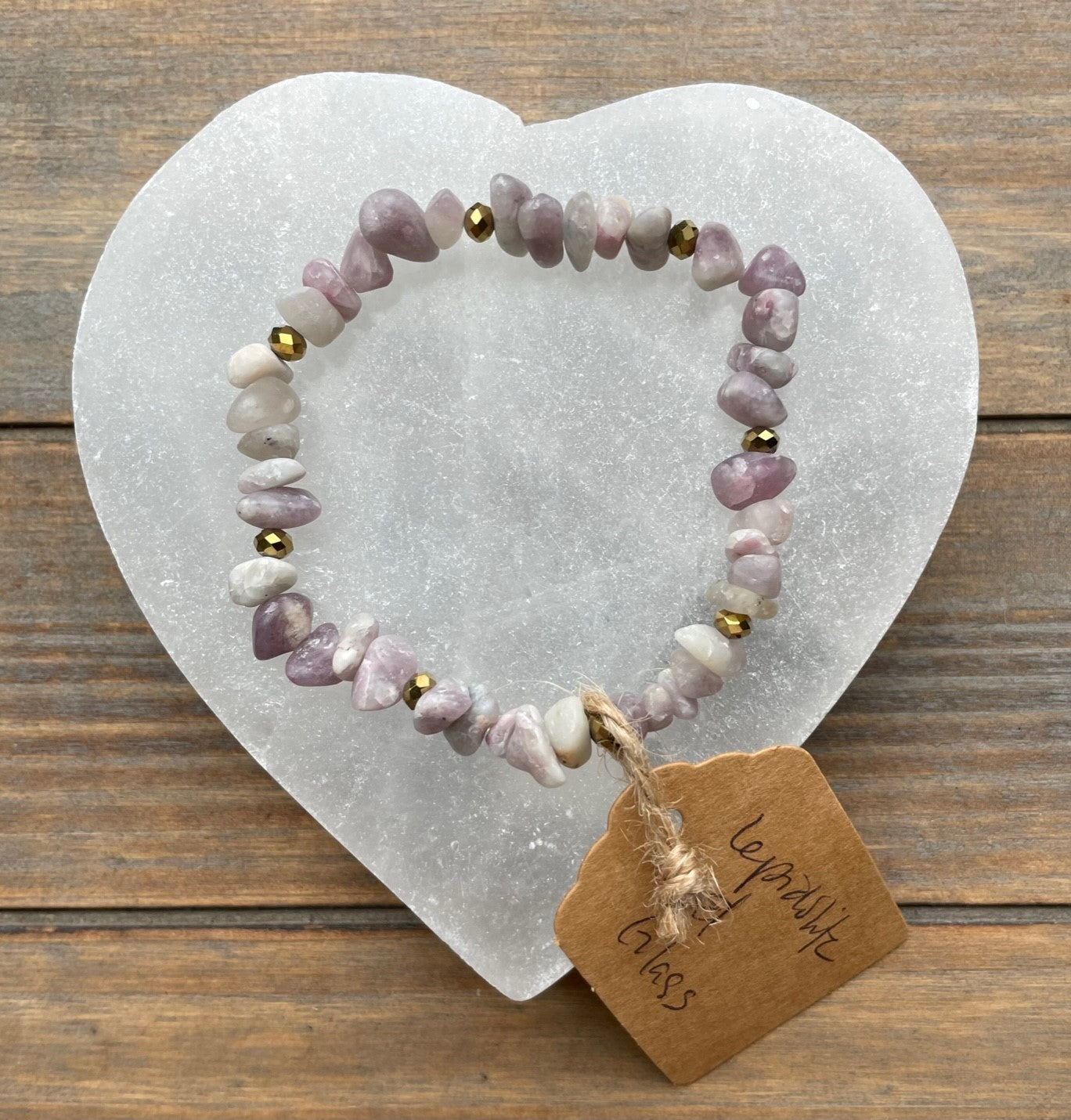 Lepidolite Chip Bracelet