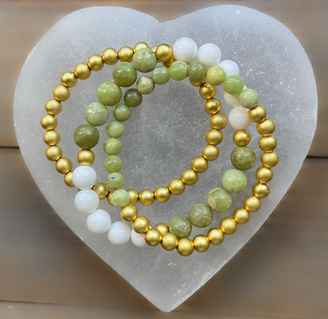 Peridot and Gold Bracelet