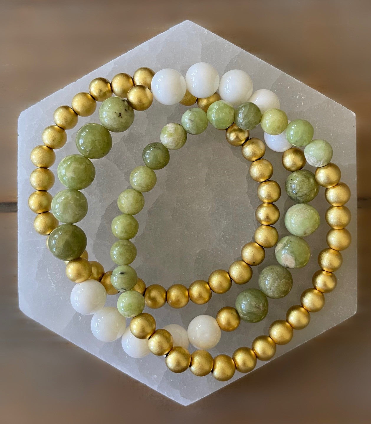 Peridot and Gold Bracelet