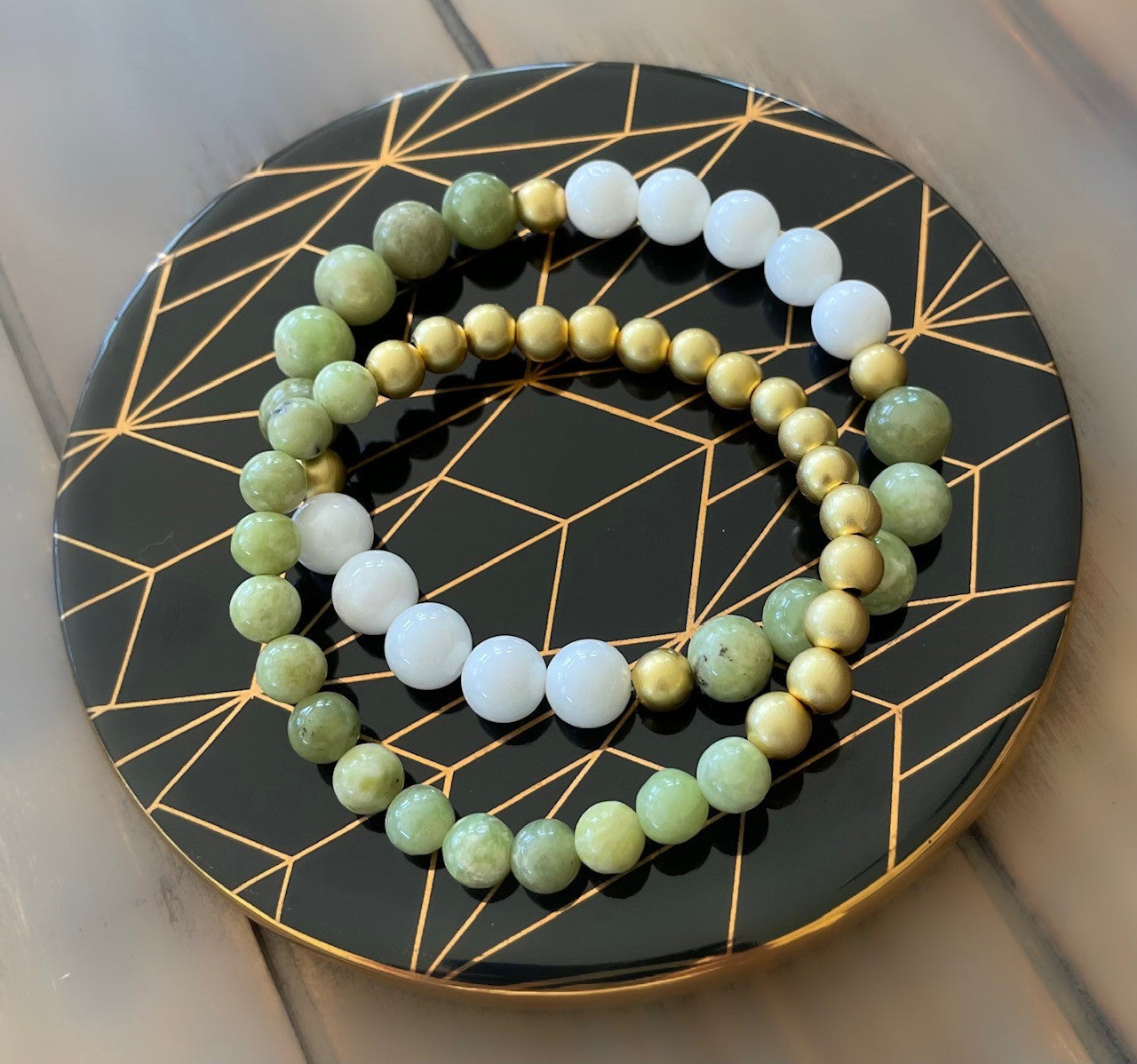 Peridot and Gold Bracelet