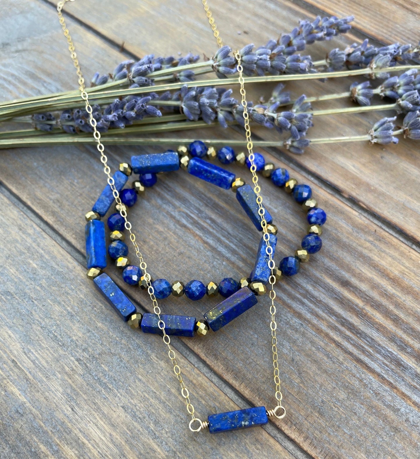 LK Collab Necklace - Hudson Lapis Lazuli